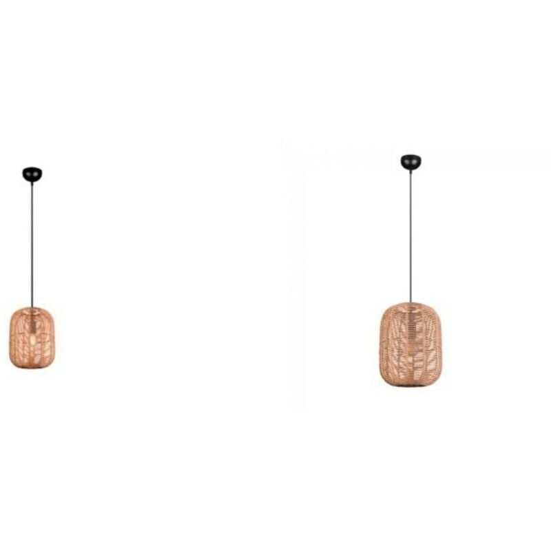 Trio Lighting - Suspension Led sisal culot E27 - Trio - Runa