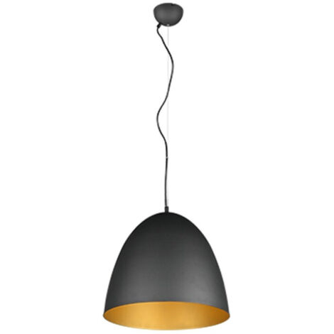 Suspensions Tilda 1x40W E27 Noir Or 40cm
