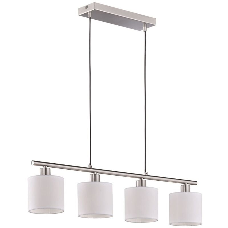Suspension, Suspension 4 lampes Tommy Blanc en Metal, trio Suspension, Suspension 4 lampes Tommy Blanc en Metal, trio