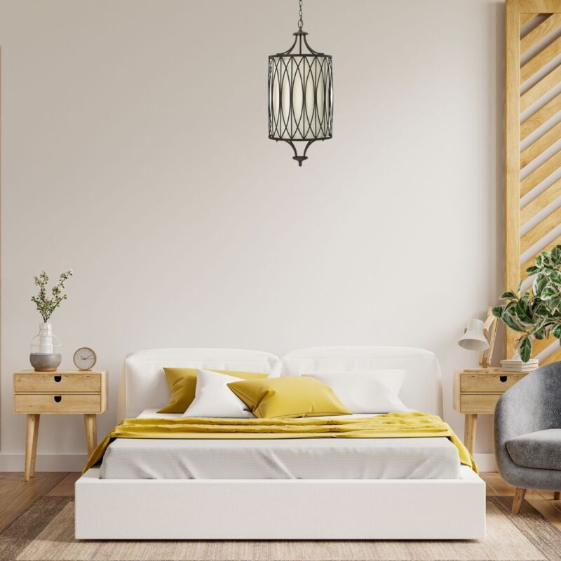 ELSTEAD Suspensions walden 4x60w bronze marron
