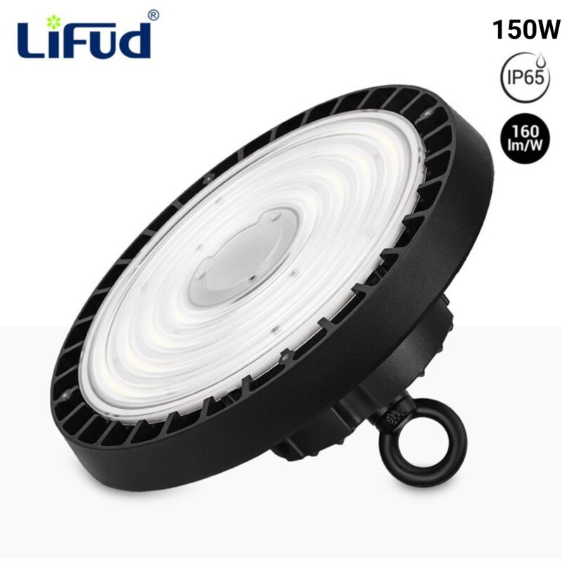 Barcelona Led - Suspension industrielle UFO 150W puce PHILIPS régulable 1-10V | Blanc Neutre
