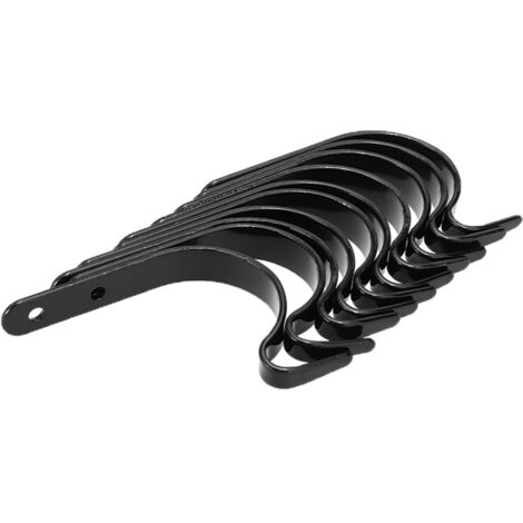 Suspente mural de jardin en fer pour lanternes et pots – 10 pièces avec vis – Bracket Holder durable pour décorations et plantes