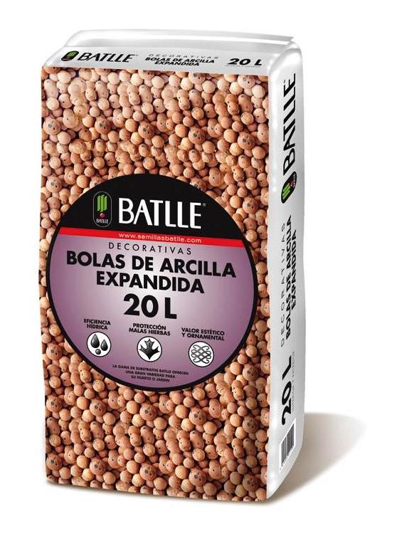 

Sustrato Bolas Arcilla Expandida 20 L - batlle