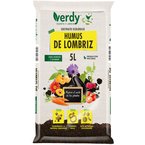 SUSTRATO HUMUS DE LOMBRIZ 5L VERDY
