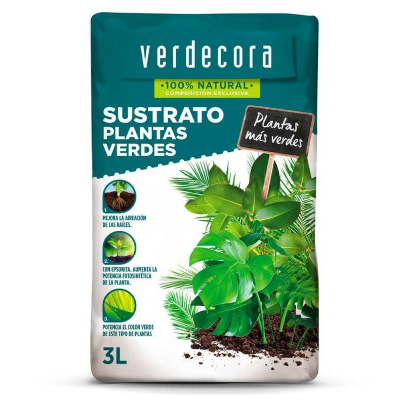 

SUSTRATO PLANTAS VERDES 3 Litros - Verdecora