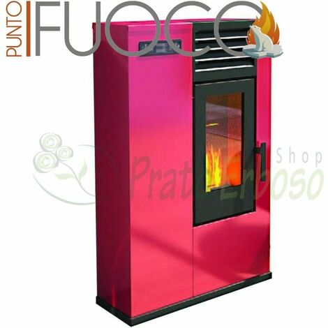 Susy - Stufa a pellet da 7.5 Kw rossa