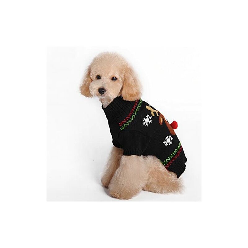 

Suéter para perros, suéter de invierno para perros, suéter con estampado navideño - abrigo de invierno de punto - ropa para mascotas - suéter de moda