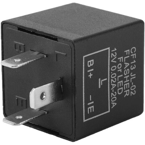 Suuonee LED-Blinkerrelais, elektronisch einstellbares LED-Blinkerrelais für Blinker FLL002 CF13 JL-02