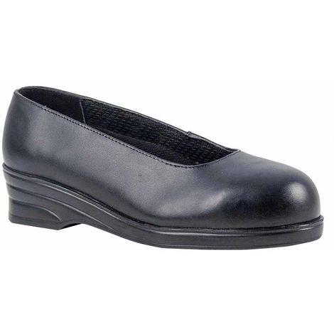 ladies black safety shoes