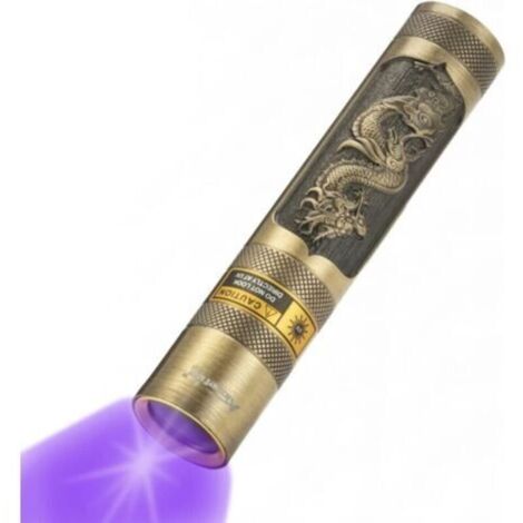 SV65 5W Lampe Torche UV LED 365nm USB Rechargeable Lampe Portatif Ultraviolet Lumiere Noire Détecteur D'urine pour Resine, Pêche, Scorpion, Minéraux, Ambre avec Batterie Intégrée