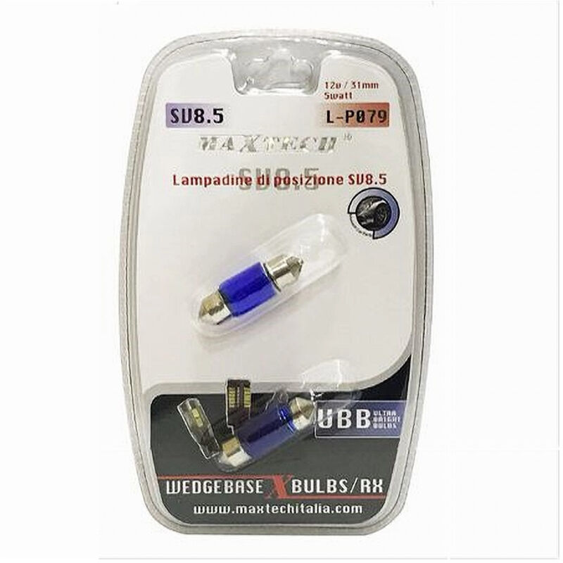 Image of Maxtech - Trade Shop - position glühbirnen SV8.5 12V 31MM 5W ultra-bright glühbirnen L-P079 -