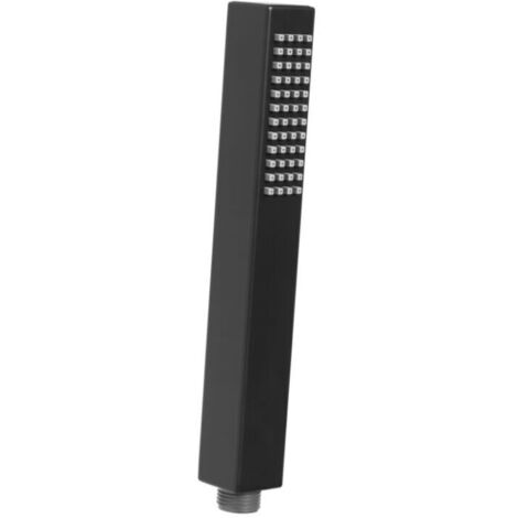 Svart long square black shower head handle