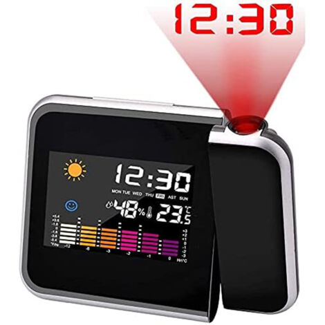 Sveglia elettronica LCD pieghevole con visualizzazione della data della