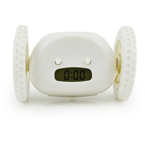 BSR Sveglia da corsa Fuga Sveglia elettronica Pigro Snooze Ruota mobile Gatto nascosto Orologio regalo creativo Ideale per dormienti pesanti (Robot per camera da letto per adulti e bambini) 13 8,5 8,5 c