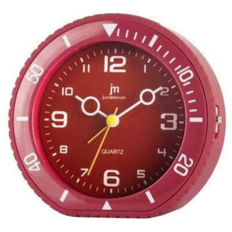 Sveglia decorativa Jm JA-7095R rossa compatta plastica resistente