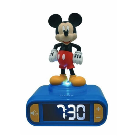 Sveglia digitale con luce notturna Mickey in 3D e effetti sonori