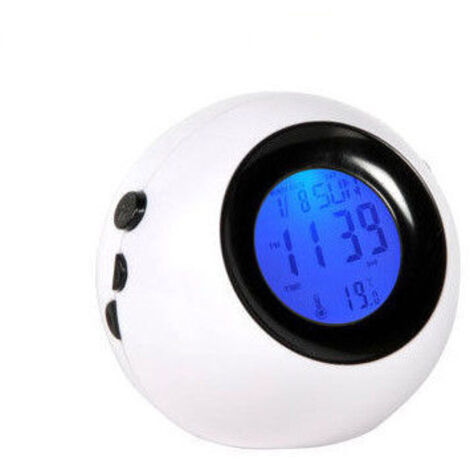 SVEGLIA DIGITALE DA TAVOLO AUDIOLA DISPLAY LCD ALLARME TERMOMETRO (50409)