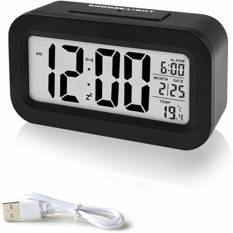 Sveglia a proiezione, Sveglia digitale con proiezione, Radio sveglia con  connessione USB, Ampio display a led, Snooze Dual Alarm, Proiezione B