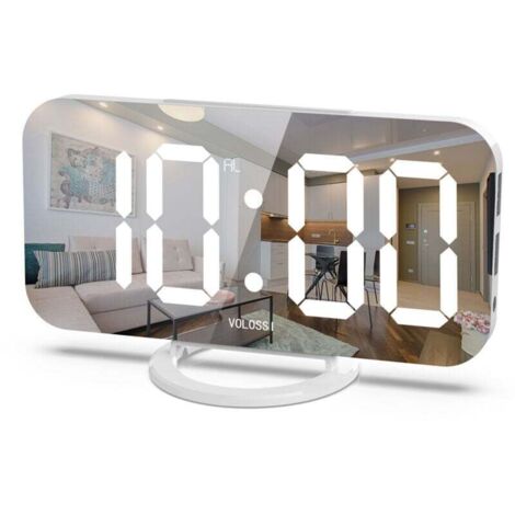 Sveglia Digitale Da Comodino Con Temperatura E Doppia Allarme - Display 12/24H, Funzione Snooze, Ricarica USB