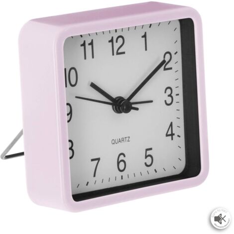 Sveglia in metallo 8,2x8cm - Rosa - Atmosphera créateur d'intérieur
