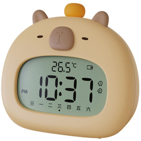 Sveglia per bambini, Sonno per bambini pronti a svegliarsi, Simpatico orologio con delfino acquatico, Luce notturna regolabile per bambini e bambine, Sveglia