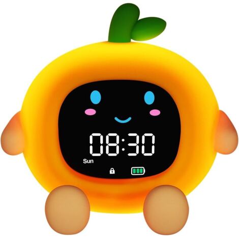Sveglia per bambini, sveglia educativa per bambini,sveglia per l'allenamento del sonno,con visualizzazione della luna e del sole, con luce notturna a colori RGB, per bambine e bambini dai 2ai10anni