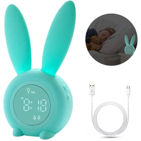 Sveglia Silenziosa Con Luce Notturna Da 1 Pezzo Con Display In Inglese,  Orologio Elettronico Snooze A Led Con Sensore Di Luce Creativo