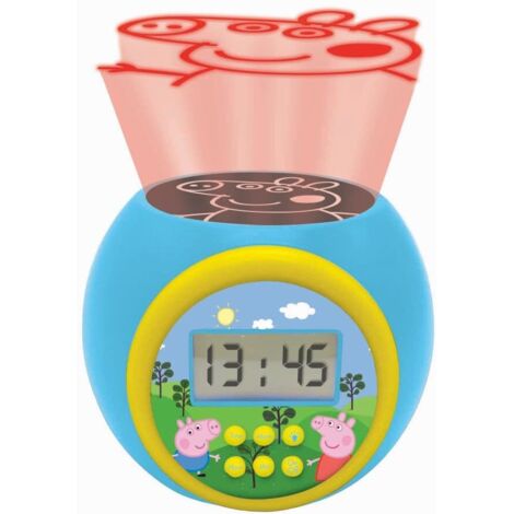 Sveglia proiettore Peppa Pig con timer