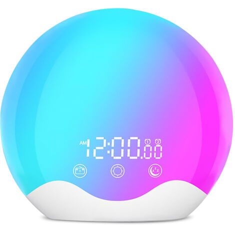 Sveglia rumorosa, semplice orologio intelligente per studenti, sveglia da comodino per camera da letto, display digitale, luce notturna