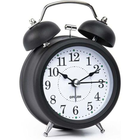 Sveglie, orologi, sveglie, orologi analogici, sveglia rumorosa per chi dorme profondamente, con quadrante stereoscopico, retroilluminazione, funzionamento a batteria, per soggiorno, camera da letto, c