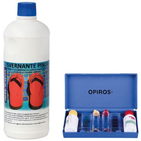 Kit analisi strisce 6in1 cloro ph durezza acqua piscine 204187