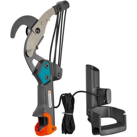 Svettatoio Gardena Bypass Combisystem: Troncarami con Trasmissione a 5 Pulegge, Taglio di Rami Fino a 35 Mm, con Corda Antistrappo da 4,7 M (298-20)