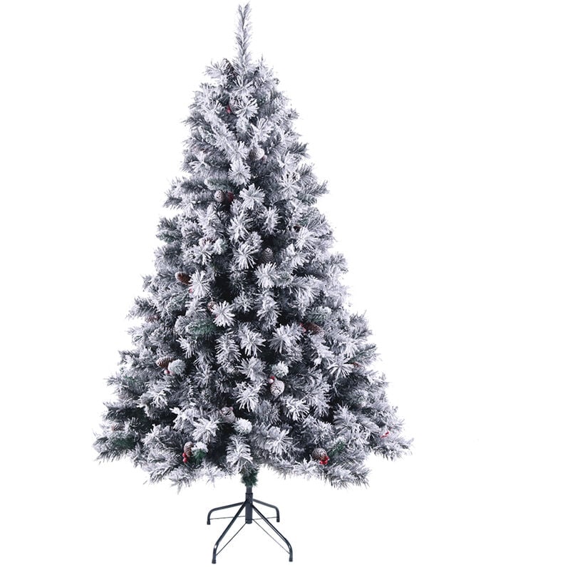 Svita - Arbre de Noël artificiel neige Décoration Sapin artificiel pvc 180 cm