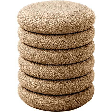 SVITA BLOSSOM XS Pouf avec espace de rangement Pouf Ottomane rembourrage velours Beige