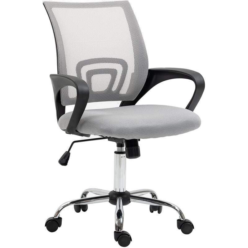 Svita - Chaise de bureau Enfants Jeunes Tissu Chaise de bureau Gris