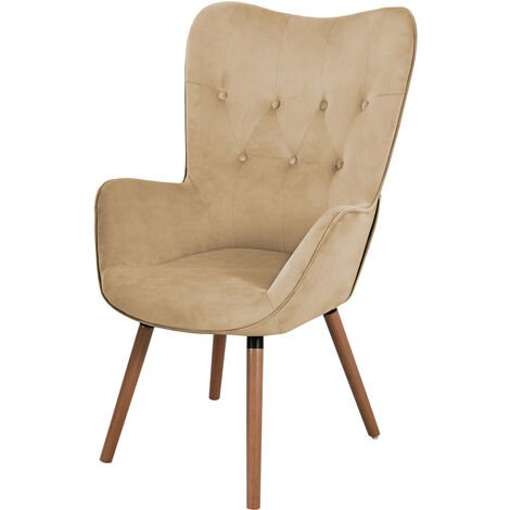 SVITA de relaxation Fauteuil de télévision Fauteuil de lecture beige