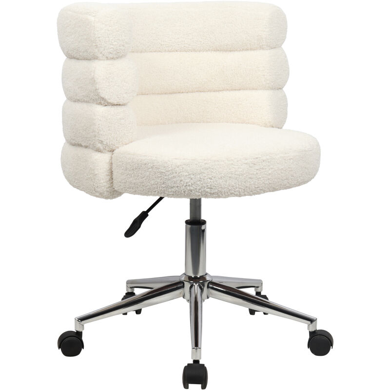 Svita - Chaise de bureau cloud Chaise de bureau réglable en hauteur avec roulettes Blanc