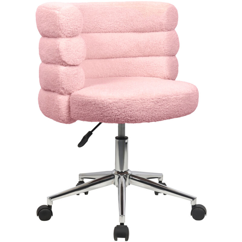 Svita - Chaise de bureau cloud Chaise de bureau réglable en hauteur avec roulettes Rose