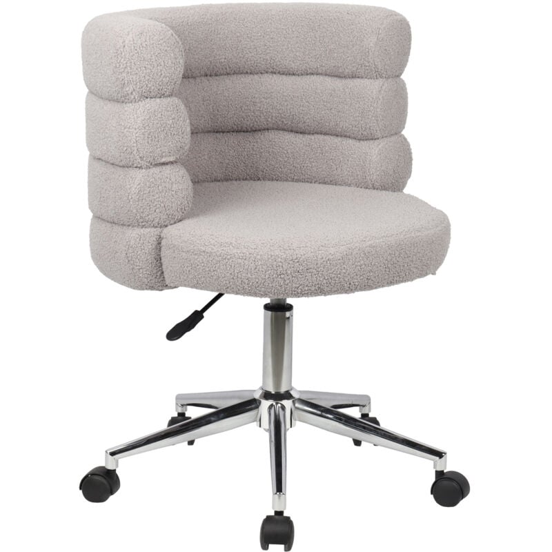 Svita - Chaise de bureau cloud Chaise de bureau réglable en hauteur avec roulettes Gris