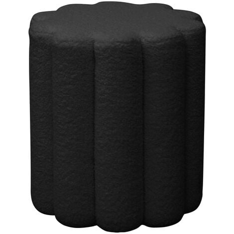 SVITA DAHLIA Pouf Teddyboucle moderne Blanc