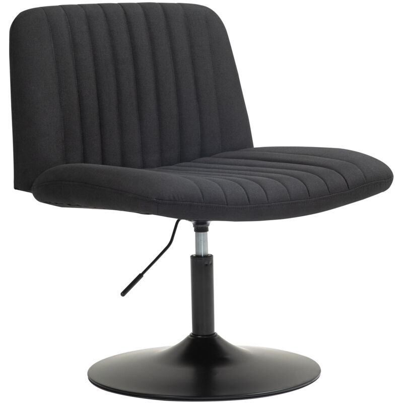 Emily chaise longue, chaise de relaxation, réglable en hauteur, rotative à 360°, noir - Svita