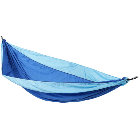 SVITA Hängematte Outdoor ultraleicht Camping Befestigung 1-2 Personen Hellblau Dunkelblau