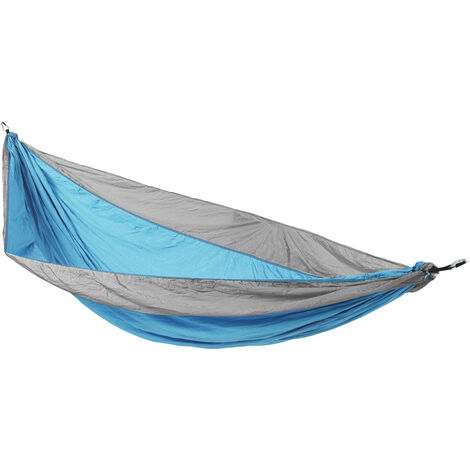 SVITA Hamac Outdoor Camping ultra-léger Fixation 1-2 personnes Bleu Gris
