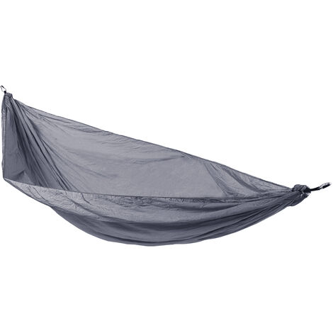 SVITA Hamac Outdoor ultraléger Camping Fixation 1-2 personnes Gris foncé