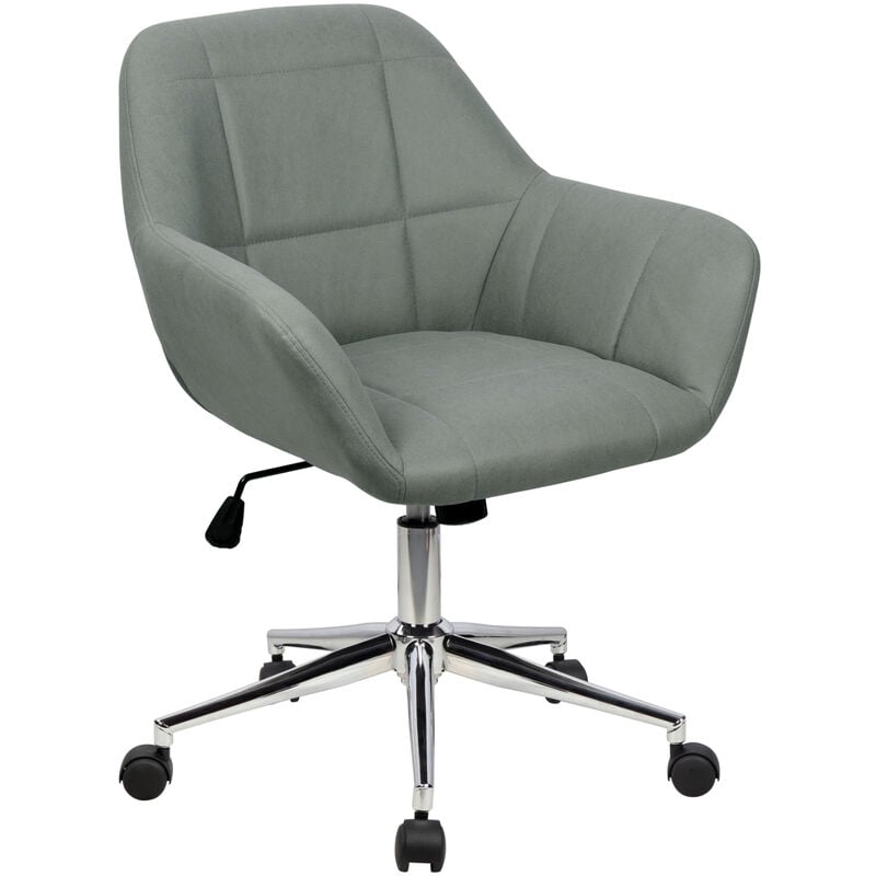 SVITA LILY Chaise de bureau en similicuir Chaise de bureau pivotante Réglable en hauteur