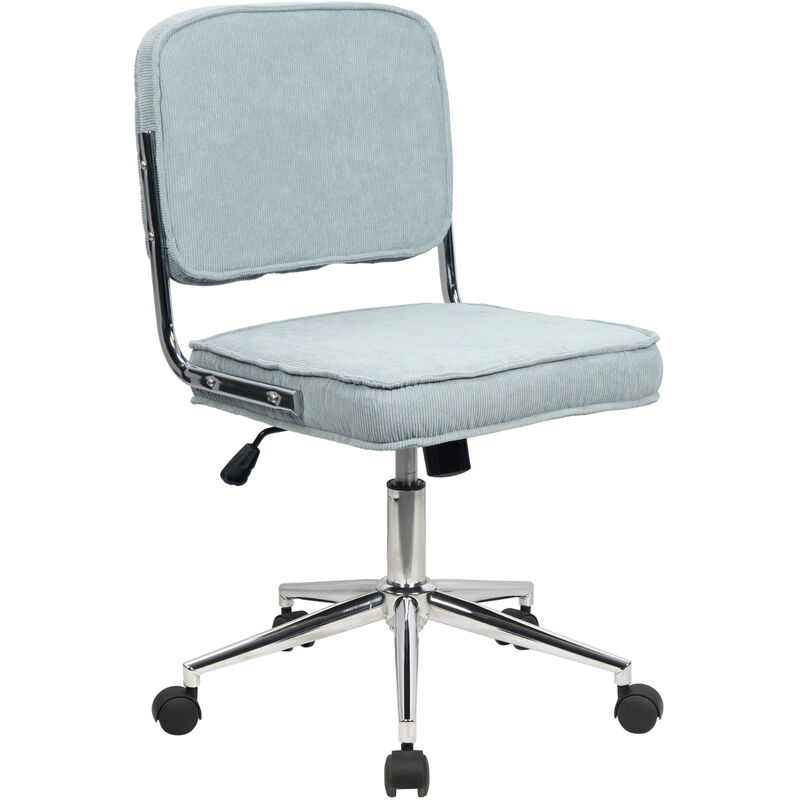 Liv Chaise de bureau Chaise de bureau réglable en hauteur avec roulettes bleu - Svita