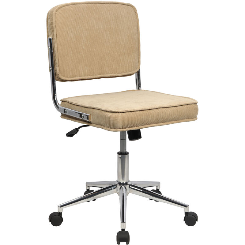 Svita - liv Chaise de bureau Chaise de bureau réglable en hauteur avec roulettes Taupe