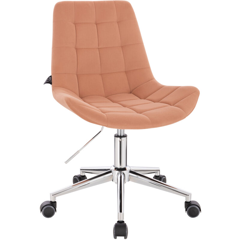 Micky Chaise de bureau pour enfants Chaise de bureau réglable en hauteur en orange pastel - Svita