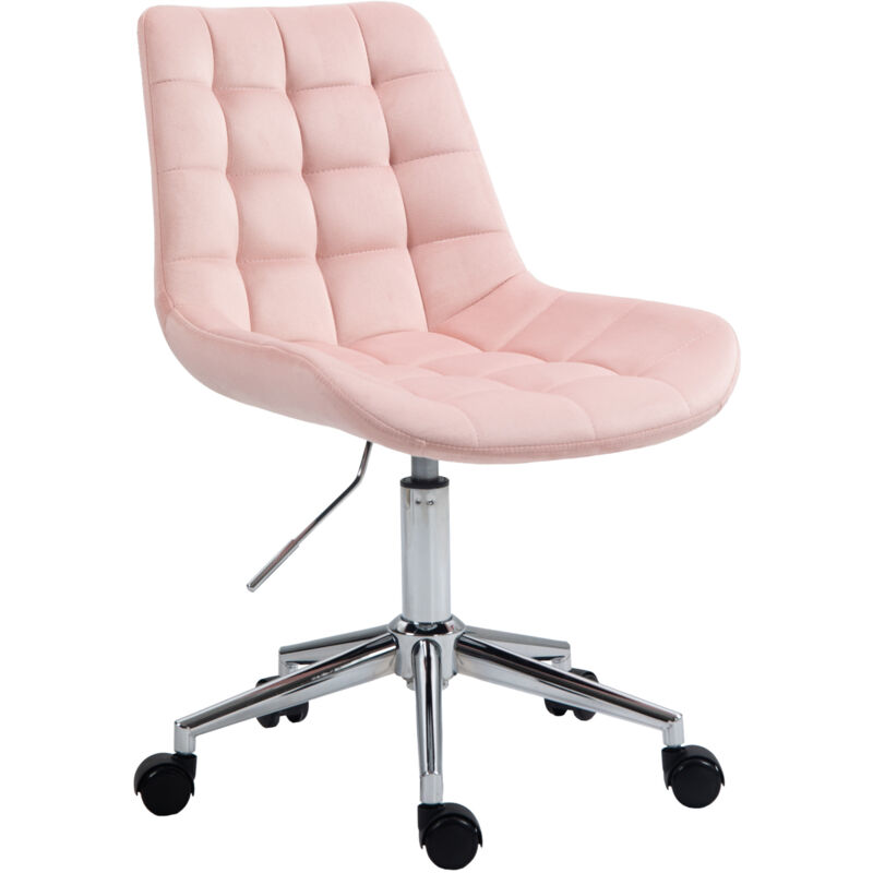 Svita - micky chaise de bureau pour enfants, chaise pivotante réglable en hauteur, rose