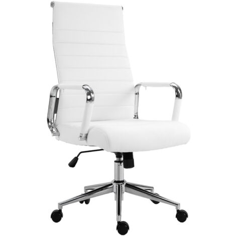SVITA OFFICE COMFORT chaise de bureau chaise pivotante chaise de direction chaise de bureau simili cuir blanc